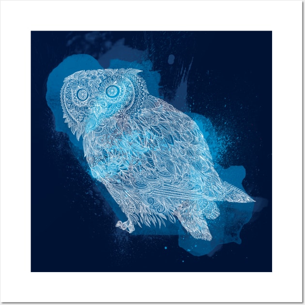 Midnight Owl Wall Art by polliadesign